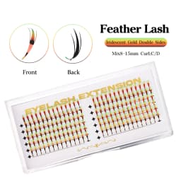 New Fashion Shiny Tinsel Comic Spire Eyelash Extension Holographic Manga False Eyelashes Anime Colorful Eyelashes For Christmas
