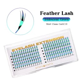 New Fashion Shiny Tinsel Comic Spire Eyelash Extension Holographic Manga False Eyelashes Anime Colorful Eyelashes For Christmas