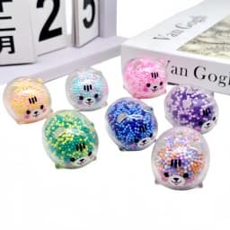 3PC Mini Bear Vent Ball Squeeze Decompressions Toy Bubble Bear Ball Stress Relief Toy Birthday Entertainment Christmas Gifts