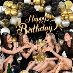 180/15pcs Latex Balloons Shiny Sequin Black Gold Inflatable Balloon for Wedding Party Birthday Christmas Home Decor Supplies