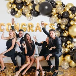180/15pcs Latex Balloons Shiny Sequin Black Gold Inflatable Balloon for Wedding Party Birthday Christmas Home Decor Supplies