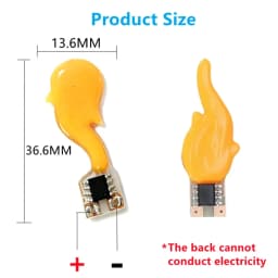 100~1PCS Wholesale DC3V-5V Led COB Flash Candles Edison Flame Warm White 2200K LED Filament Diode DIY Christmas Party Decoration
