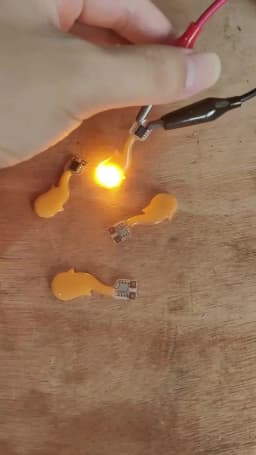 100~1PCS Wholesale DC3V-5V Led COB Flash Candles Edison Flame Warm White 2200K LED Filament Diode DIY Christmas Party Decoration