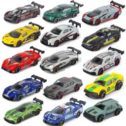 Alloy Car Model Simulation 1:64 Sliding Sports Car Racing Car Children's Toy Car Boy Gift Christmas Toy Gift Racing Car Ornament