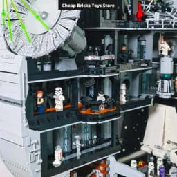 Christmas Gifts Model 9023pcs Giant Spherical Space Battle Station Bricks Building Blocks Interstellar Military Dock for Adults