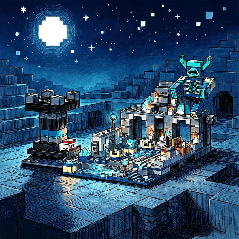 584pcs The Deep Dark Battle Building Blocks Toy Assembled Toys for Birthday Christmas Gifts