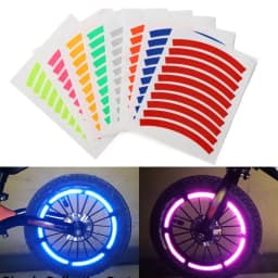 1set Sheet Reflective Tire Stickers for Bicycles Motorcycles Boost Night Visibility Safety Ideal Christmas Gift Idea