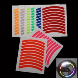 1set Sheet Reflective Tire Stickers for Bicycles Motorcycles Boost Night Visibility Safety Ideal Christmas Gift Idea