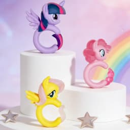Pinky My Little Pony Girl's Ring Accessory Random 1pc Blind Box. Perfect for Birthday Gifts, Christmas & Halloween.