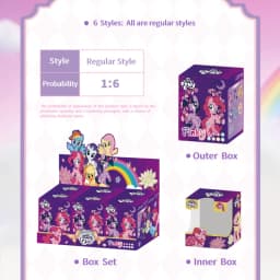 Pinky My Little Pony Girl's Ring Accessory Random 1pc Blind Box. Perfect for Birthday Gifts, Christmas & Halloween.