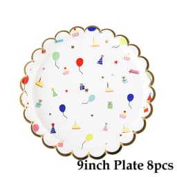 Christmas Theme Party Decoration Paper Napkins Plates Cups Gold Foil Disposable Tableware Wedding Birthday Party Decorative