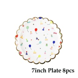 Christmas Theme Party Decoration Paper Napkins Plates Cups Gold Foil Disposable Tableware Wedding Birthday Party Decorative
