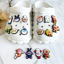 16/50pcs Anpanman Shoe Charms For Slides Sandals, PVC Shoe Decorations Accessories For Christmas Birthday Gift Party Favor