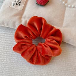 2026 New Christmas Red Color Hair Scrunchies For Women Girls Fashion High Elasticity No Hurt Hair Elastics New Year Accessories