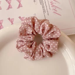 2026 New Christmas Red Color Hair Scrunchies For Women Girls Fashion High Elasticity No Hurt Hair Elastics New Year Accessories