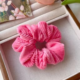 2026 New Christmas Red Color Hair Scrunchies For Women Girls Fashion High Elasticity No Hurt Hair Elastics New Year Accessories