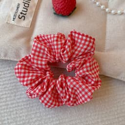 2026 New Christmas Red Color Hair Scrunchies For Women Girls Fashion High Elasticity No Hurt Hair Elastics New Year Accessories