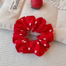 2026 New Christmas Red Color Hair Scrunchies For Women Girls Fashion High Elasticity No Hurt Hair Elastics New Year Accessories