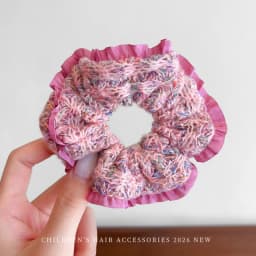 2026 New Christmas Red Color Hair Scrunchies For Women Girls Fashion High Elasticity No Hurt Hair Elastics New Year Accessories
