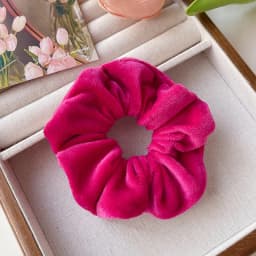 2026 New Christmas Red Color Hair Scrunchies For Women Girls Fashion High Elasticity No Hurt Hair Elastics New Year Accessories