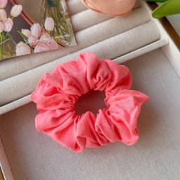 2026 New Christmas Red Color Hair Scrunchies For Women Girls Fashion High Elasticity No Hurt Hair Elastics New Year Accessories