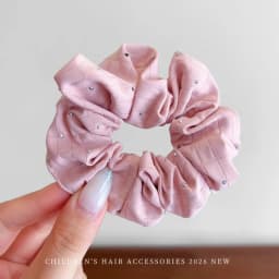 2026 New Christmas Red Color Hair Scrunchies For Women Girls Fashion High Elasticity No Hurt Hair Elastics New Year Accessories