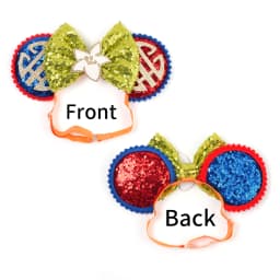 Mouse Ears Adjustable Headband Cartoon Sequin Bows Headband Birthday Party Christmas Princess Cosplay Costume For Women Adult