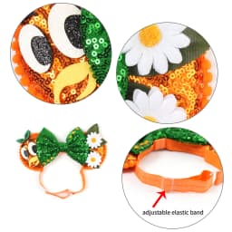 Mouse Ears Adjustable Headband Cartoon Sequin Bows Headband Birthday Party Christmas Princess Cosplay Costume For Women Adult
