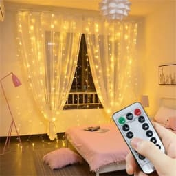 Remote Control Festoon Curtain 100/600LED String Lights Garland USB Fairy Garland Lights Christmas Decoration Bedroom Home Party