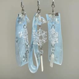 1 Piece of Dreamy Snowflake Ribbon Phone Charm, Phone Accessory, Bell Pendant Keychain, Christmas Bag Accessory, Water Drop Lace