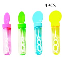 4/8/12Pcs 4.3x14cm Soap-free Liquid Bubble Tube Birthday Celebration Wedding Party Halloween Christmas Carnival Gift Decoration