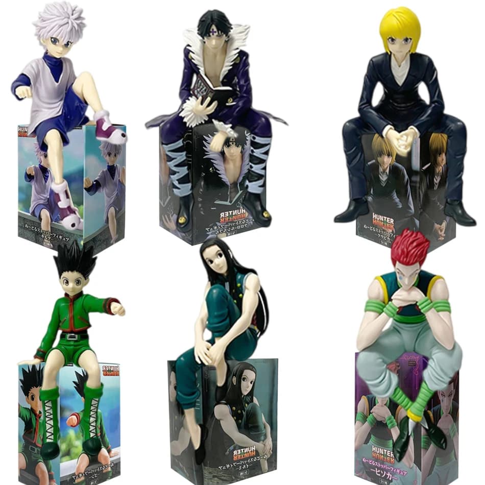 Hunter X Hunter Anime Action Figures 11-14cm Gon Freecss Alluka Zoldyck Chrollo Lucilfer Kurapika PVC Model Doll Christmas Gifts