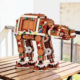 2026 New 697pcs At-at Motorized Walker Building Block Interstellar Conflict Ginger Bread Model Toy Birthday Christmas Gifts