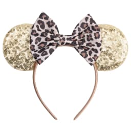 Baby holiday glitter hair accessory leopard print headband Mickey Halloween Christmas headband
