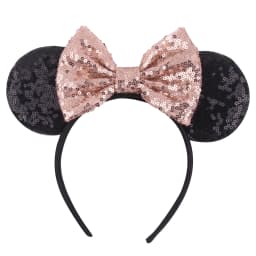 Baby holiday glitter hair accessory leopard print headband Mickey Halloween Christmas headband