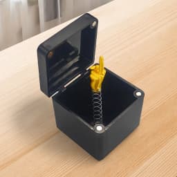 Middle Finger in a Box - Funny Surprise Prank Gift for Adults, Office Desk Decompression Toy & Creative Christmas Joke Present