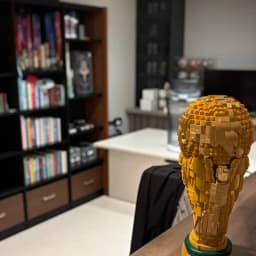 Bricks Building Blocks New Champion Trophy 2842pcs Golden Winner Cup Football Award Building Model Christmas Gift for Adult Toy