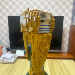 Bricks Building Blocks New Champion Trophy 2842pcs Golden Winner Cup Football Award Building Model Christmas Gift for Adult Toy