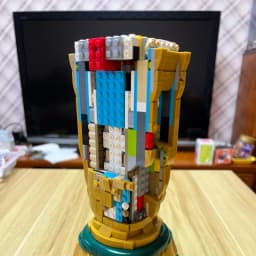 Bricks Building Blocks New Champion Trophy 2842pcs Golden Winner Cup Football Award Building Model Christmas Gift for Adult Toy