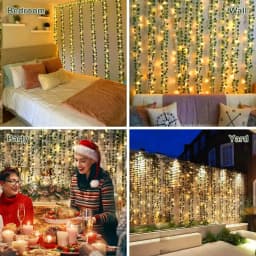 Battery Operated Flower Green Leaf String Lights Artificial Ivy Vine Fairy Light Wedding Party Christmas Home Room Decoration