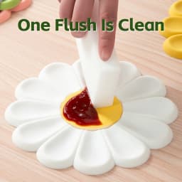 1pcs Daisy Silicone Trivets Mats - Heat Resistant, Non-Slip Kitchen Pads for Pots, Pans & Dishes - Perfect Christmas & Halloween