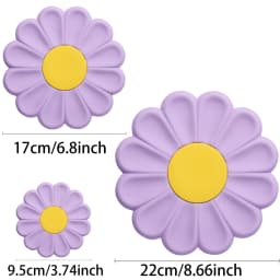 1pcs Daisy Silicone Trivets Mats - Heat Resistant, Non-Slip Kitchen Pads for Pots, Pans & Dishes - Perfect Christmas & Halloween
