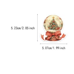 50PCS Pink Christmas 2 Series Sticker Set DIY Phone Case Laptop Guitar Computer Decoration Waterproof Stickers