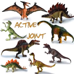 Articulated realistic models of Tyrannosaurus rex, pterosaur, saber-toothed dragon, and scythe-toothed dragon | Dinosaur lover | Miniature landscape | Teaching Demonstration | Desktop, display window, bonsai decorative ornaments | Cool gifts for men | Birthday party anniversary gift | Christmas, Easter, Halloween, Hanukkah gifts