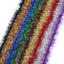 10Yards Christmas Ribbon Garland Cane Foil Tinsel Glitter Metallic Xmas Tree Wrapping Ribbons Ornaments DIY New Year Party Decor