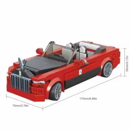 Retro Classic Car Luxury Convertible Building Blocks Vehicle Sports Car Bricks Toy Kit Christmas Holiday Gift Aldults