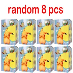8cm Anime Pokémon Eevee Blind Box Figure Toys Multi Form Series PVC Model Desktop Decoration Ornament Birthday Christmas Gift