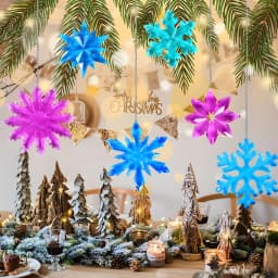 Resin Casting Molds Christmas Decoration Resin Silicone Molds 8pcs 3D Ice Crystal Snowflake Silicone Epoxy Resin Molds