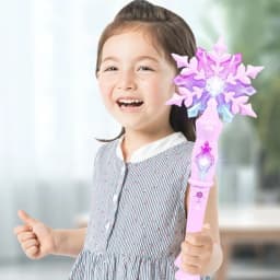 HOT Sale Frozen snowflake Wand with sound glow Cosplay props lit up toy Elsa Girl Princess Christmas Halloween Birthday gifts