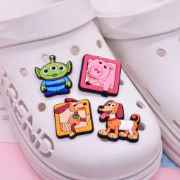 23pcs New Hot Toys Story Shoe Charms For Slides Sandals, PVC Shoe Decoration Accessories For Christmas Birthday Gift Party Favor